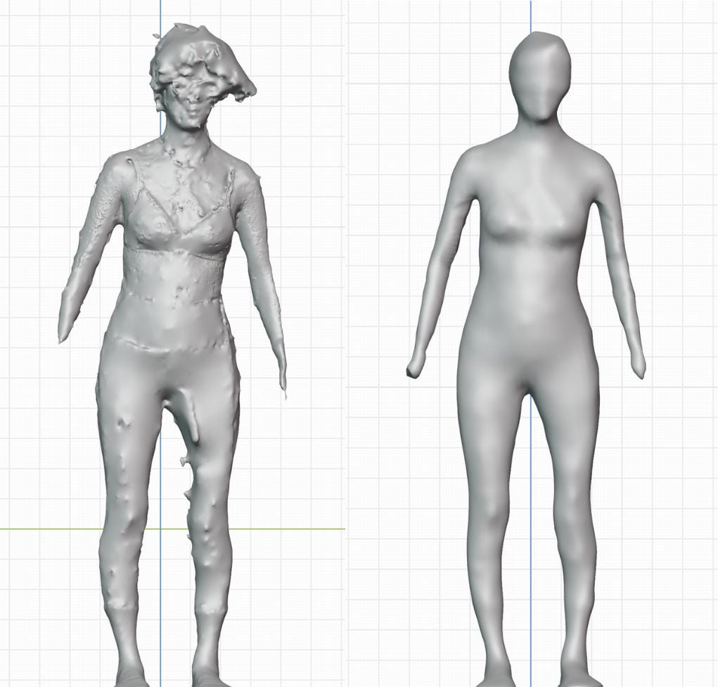 Full Body 3D Scan + Cleanup (Custom Clo3D Avatar)