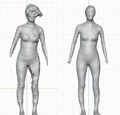 Full Body 3D Scan + Cleanup (Custom Clo3D Avatar)
